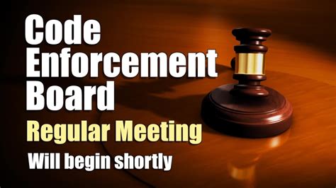 Code Enforcement Board Oct