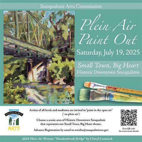 City - Small Town, Big Heart, the 2025 theme for the annual Plein Air