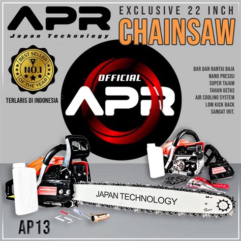 Jual Promo Chainsaw APR Japan 22 Inch Mesin Gergaji Potong Kayu Pohon