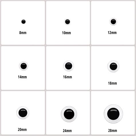 Pupil Size Chart