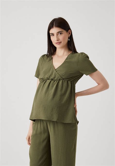 Vero Moda Maternity Vmmalva Bluse Kalamataoliv Zalandode