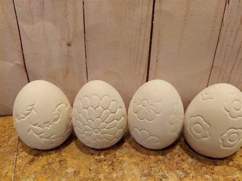 Decorative Ceramic Eggs 6 Px Set Eggs Ceramic Egg Easter Etsy