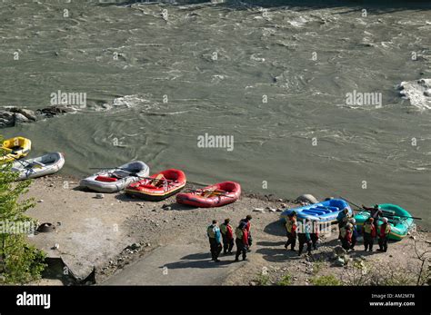 Rafters Getting Ready To Enter The Nenana River Near Denali National