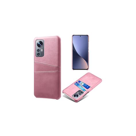 SKALO Xiaomi 12 Pro PU læder Kortholder Cover Rosa guld Elgiganten