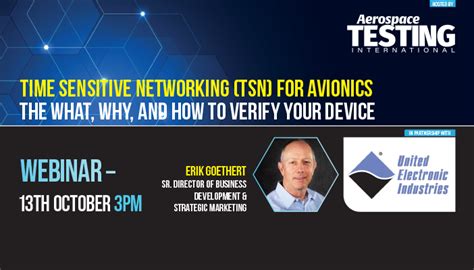 Webinar Time Sensitive Networking Tsn For Avionics Aerospace