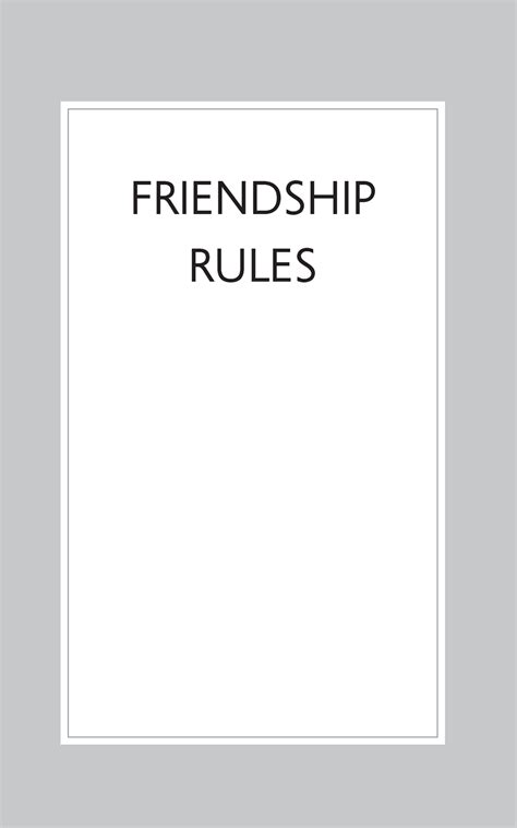 Friend Rules