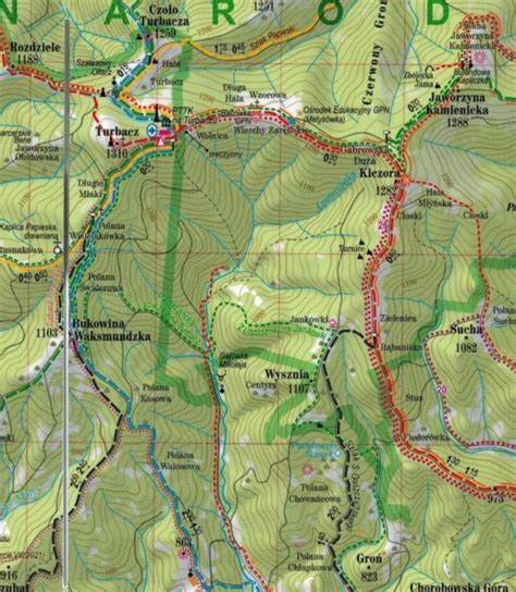 Gorce I Pieniny Sk Adana Mapa Turystyczna Expressmap