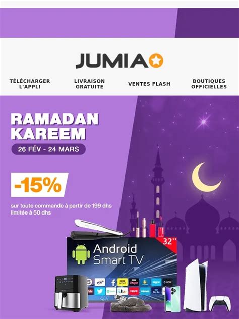 Code promo JUMIA valide 67 de réduc uniquement en Mars 2024