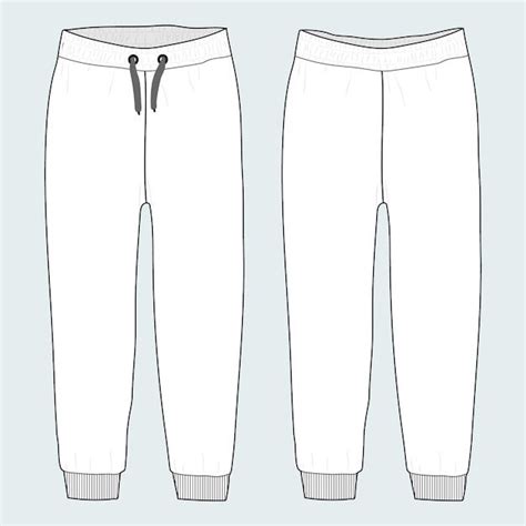 Premium Vector | Sweatpants technical fashion flat sketch vector ...