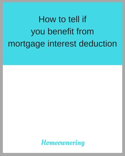 What Is Mortgage Interest Deduction Homeowner Homeownering