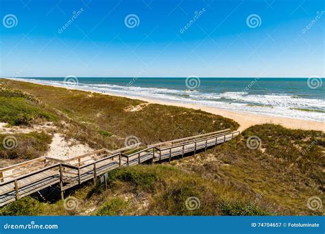 Ponte Vedra Beach Stock Image Image Of Vedra Boardwalk 74704657