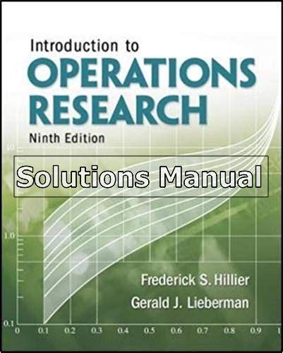 Solutions Manual For Introduction To Operations Research Th Edition By