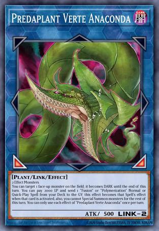 Predaplant Verte Anaconda Yu Gi Oh Card Database Ygoprodeck