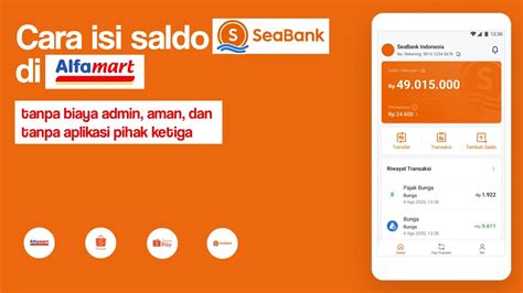 Tutorial Cara Isi Saldo Seabank Di Alfamart Bebas Biaya Admin Aman