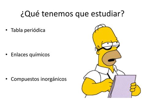 Gu A De Estudio Qu Mica I Segundo Parcial Ppt