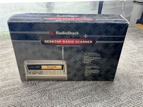 Radio Shack Plus Desktop Radio Scanner New Open Box Box Ebay