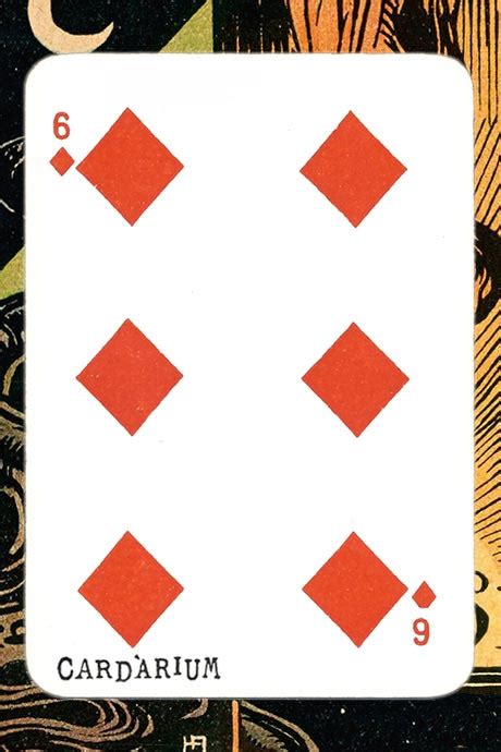 6 Of Diamonds Meaning In Cartomancy And Tarot ⚜️ Cardarium ⚜️