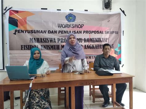 Komunikasi Unismuh Makassar Gelar Bimbingan Proposal Dan Skripsi