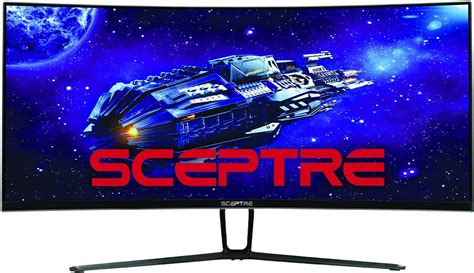 Sceptre Monitor QHD Curvo Ultra Ancho De 35 Pulgadas 3440 X 1440p Hasta