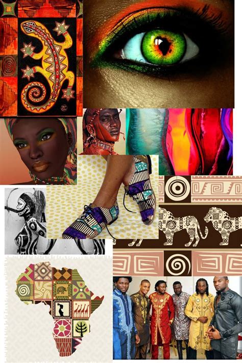 Afrocentric Mood Board Mood Board Fashion Cat Wall Art Fashion