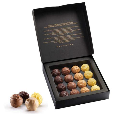 Coffret Truffes Au Chocolat Assorties Valrhona Valrhona