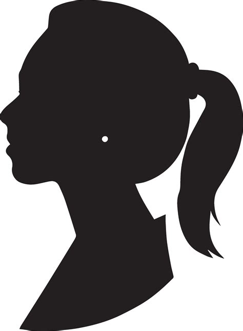 Woman Profile vector silhouette illustration 27543278 Vector Art at ...