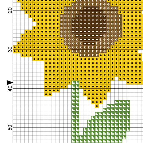 Easy Sunflower Cross Stitch Pattern Free Cross Stitch Patterns