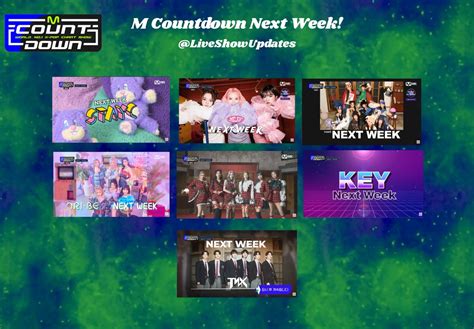 Live Show Updates On Twitter Mnet M Countdown Next Week Ep