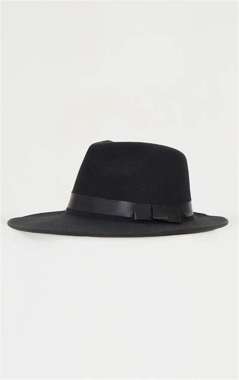 Basic Black Fedora | PrettyLittleThing CA