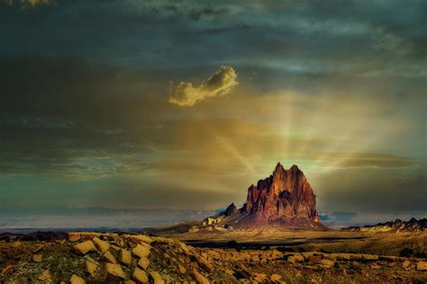 Shiprock sunrise Photograph by Mike Penney - Fine Art America