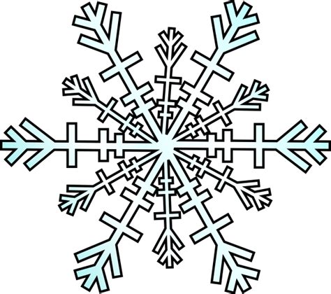 Black And White Snowflake Clipart - ClipArt Best