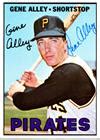 Gene Alley Autographed Baseball Card Pittsburgh Pirates Topps