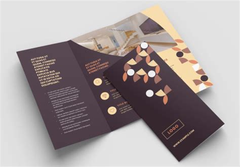 Patterned Trifold Brochure Graphic By Bourjart Creative Fabrica