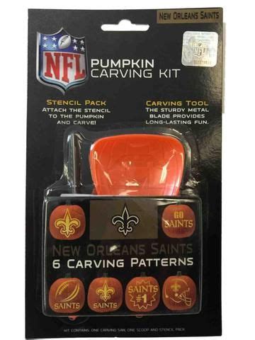 New Orleans Saints NFL Topperscot Team Logo Halloween Pumpkin Carving ...