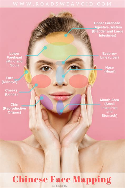 Chinese Face Mapping Chart Pelajaran