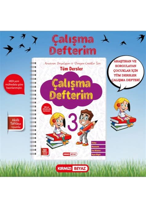 Kırmızı Beyaz Çalışma Defterim Tüm Dersler 3 Yeni Fiyatları ve