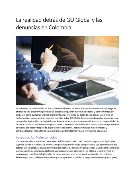 La realidad detrás de GO Global y las denuncias en Colombia docx