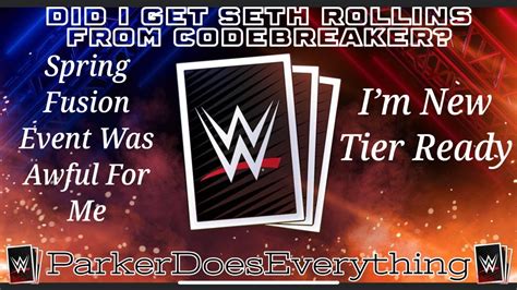 Codebreaker Seth Rollins Spring 2023 Event New Tier Ready WWE