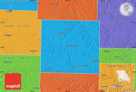 Political Map of Lawrence County