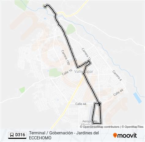 Ruta D Horarios Paradas Y Mapas Av Cortijos Sena Gobernacion