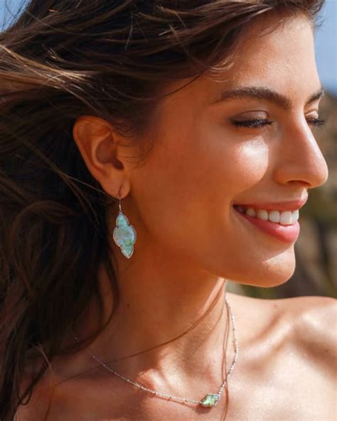 Abbie Gold Drop Earrings In Iridescent Abalone Kendra Scott