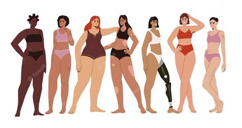 Premium Vector Body Positive Vector Concept