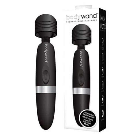 Bodywand Rechargeable Massager Black Body Massage Wand