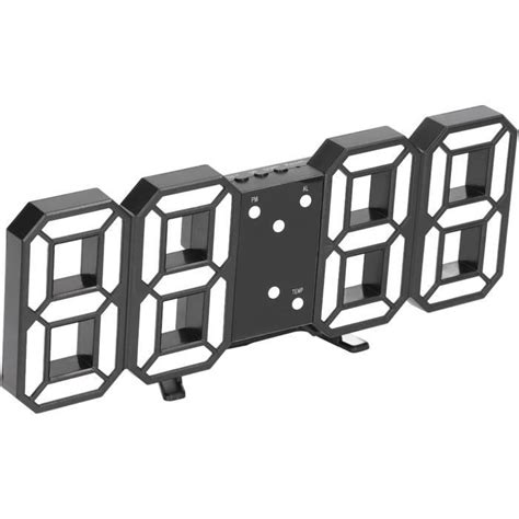 Horloge Numérique Led 3D Horloge Murale Numérique Base Détachable