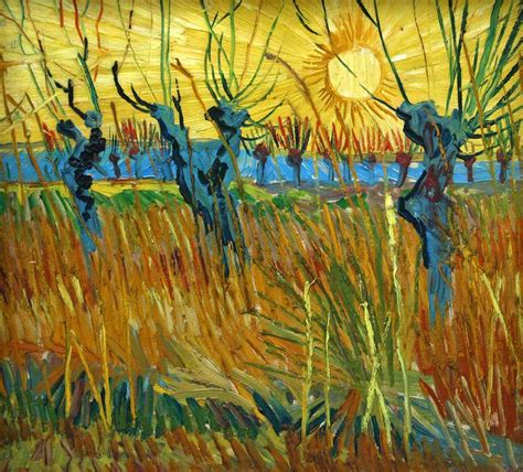 Vincent Van Gogh Pollard Willows At Sunset Peintures De Van Gogh