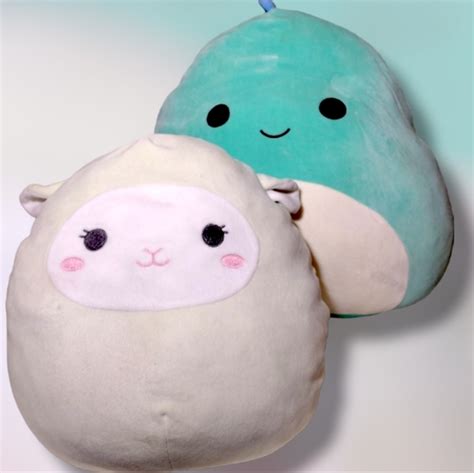 Kellytoy Toys 6 Squishmallow Ben The Dinosaur Liam The Baby Lamb