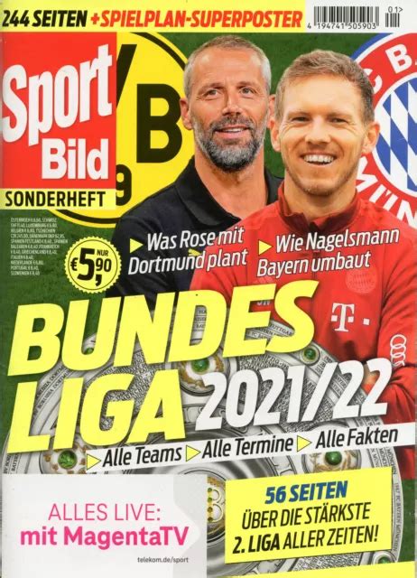 Sport Bild Sonderheft Bundesliga 2021 2022 Inkl Spielplan Superposter