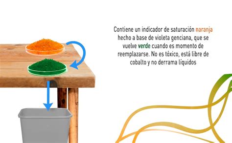 Silica gel Naranja 1kg 1 2mm Gel de Sílice absorbe humedad con