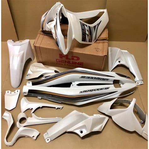 Coverset Yamaha Lagenda Carb Fi Creamy White Shopee Malaysia