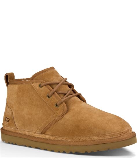 Ugg® Mens Neumel Classic Fur Lined Suede Lace Up Chukka Boots Dillards